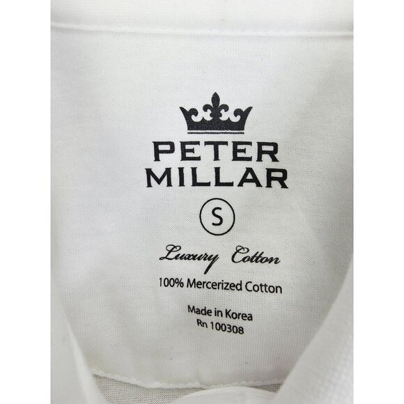 Peter Millar Luxury Cotton Small White Womens USC Embroidered Chest Logo Polo - Picture 6 of 8